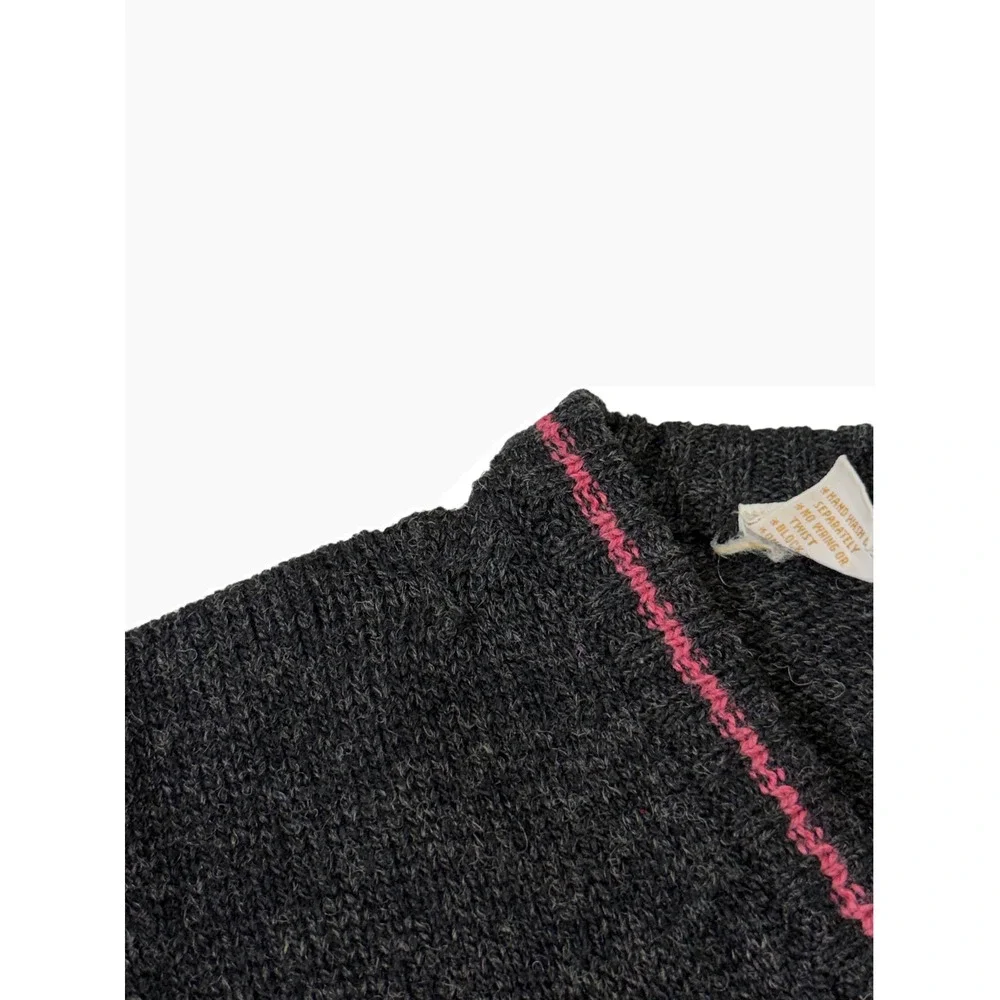 Goldwaters Gray Multicolor Geometric 100% Virgin Wool Sweater Vest, M